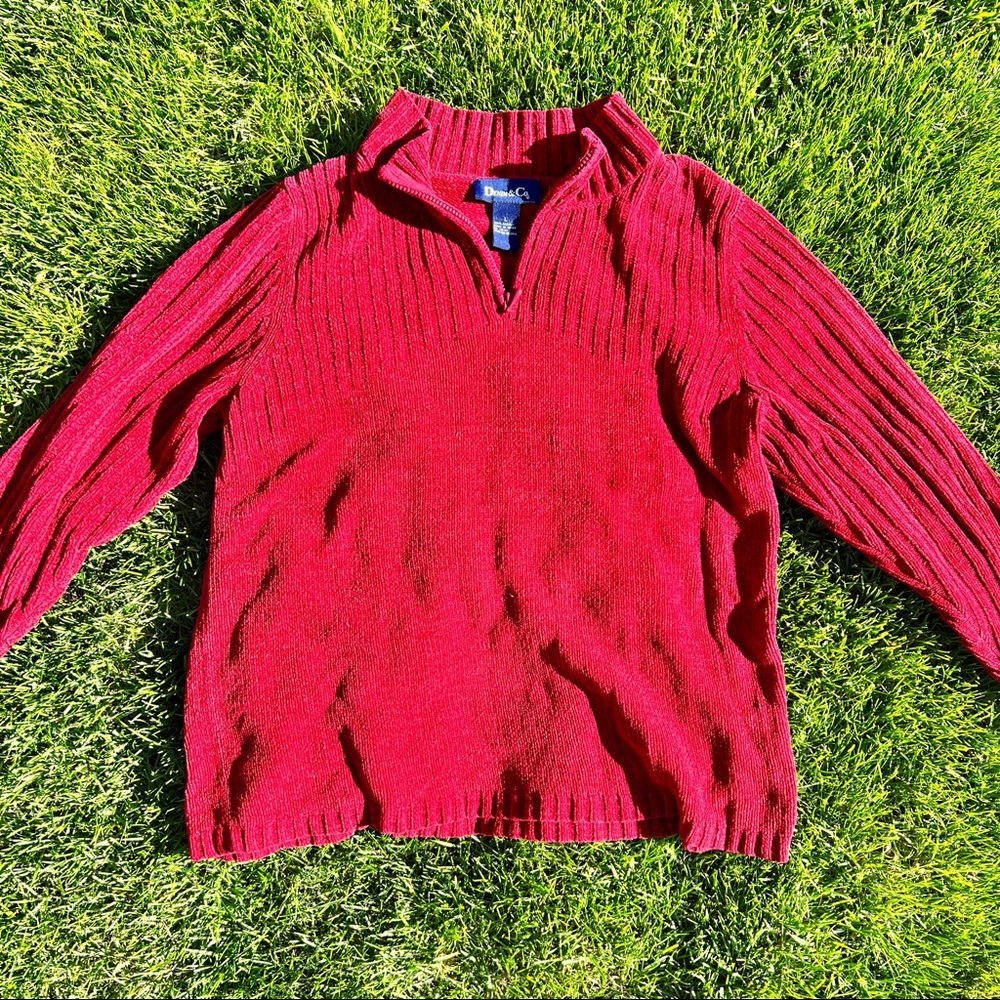 Red Zip Sweater